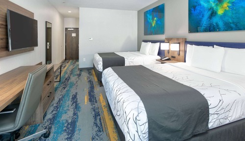 Chambre, 2 grands lits, non-fumeurs (Mobility,Hearing,Tub w/Grab Bars)