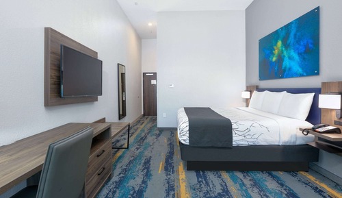 Chambre, 1 très grand lit, non-fumeurs (Mobility,Hearing,Tub w/Grab Bars)