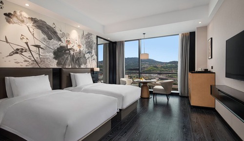 Chambre Supérieure avec lits jumeaux, vue montagne