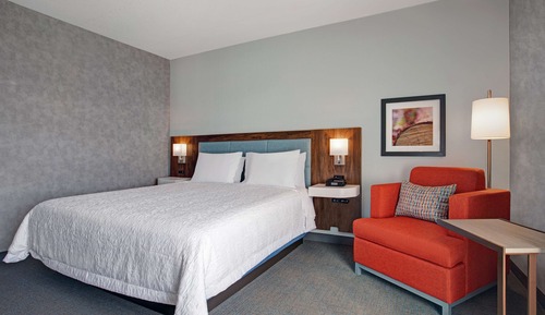 Chambre, 1 très grand lit (Mobility & Hearing, Roll-in Shower)
