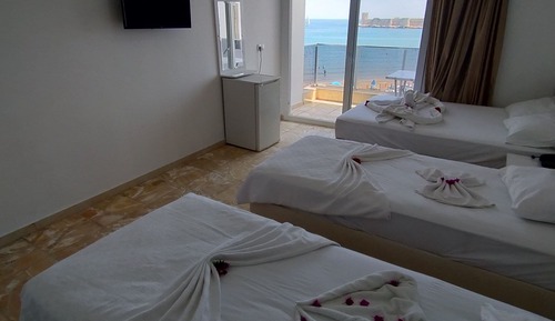 Chambre Familiale, plusieurs lits, vue mer, vue mer