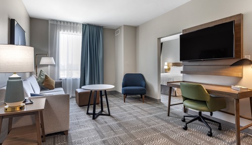 Suite, 1 chambre, accessible aux personnes à mobilité réduite, cuisine (Roll-In Shower)