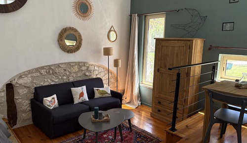 Appartement, salle de bains attenante, vue jardin (L ATYPIQUE)