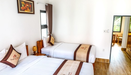 Chambre Triple Deluxe, vue piscine
