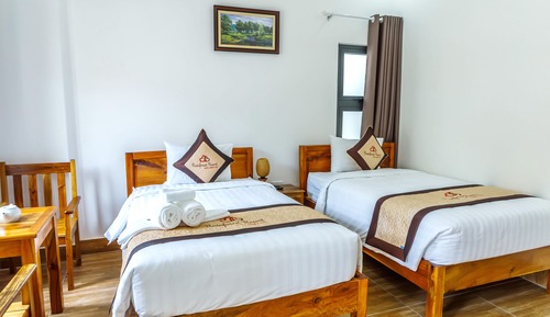 Chambre Deluxe avec lits jumeaux, vue jardin