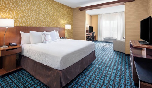 Suite, 1 très grand lit et 1 canapé-lit (Mobility/Hearing Access, Roll-In Shwr)