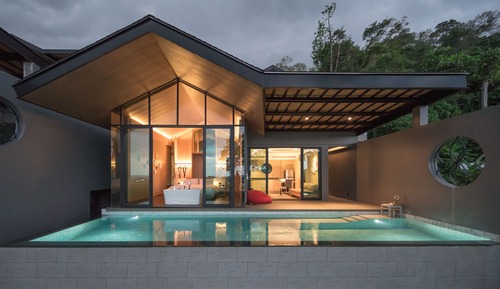 Villa, 1 chambre, piscine privée, vue ville