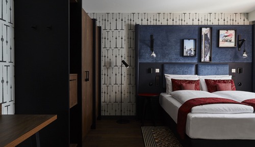 Chambre Standard, 1 grand lit, accessible aux personnes à mobilité réduite