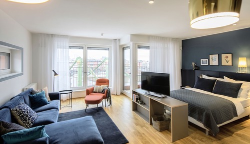 Studio Exécutif, vue fleuve (Comfort Single, 140 cm wide bed)