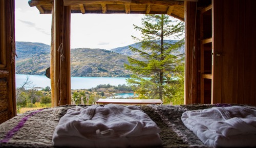 Cabane Deluxe, 2 chambres, 2 salles de bains, vue lac