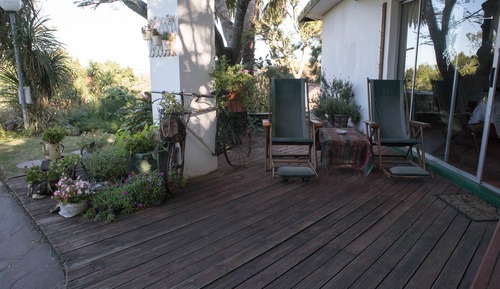 Chambre, vue piscine