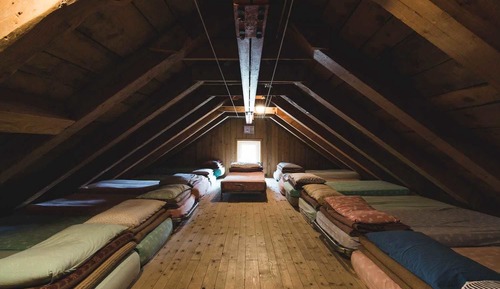 Chambre Quadruple, salle de bains commune