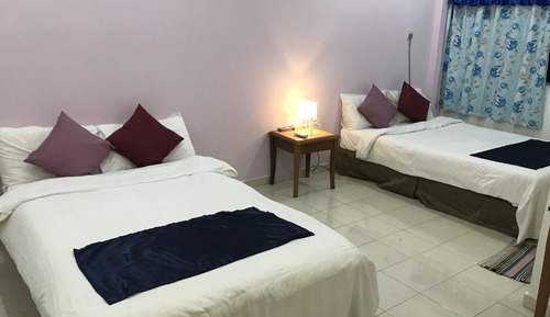 Chambre, 2 lits une place