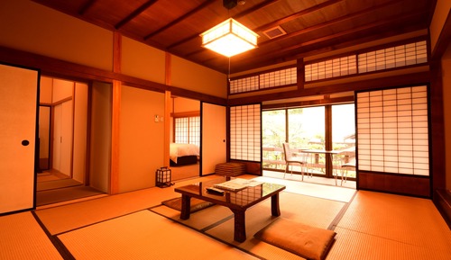 Chambre Deluxe, salle de bains privée (Japanese Style, Family Room)