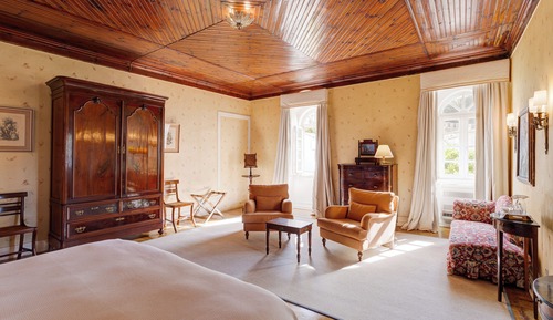 Chambre avec lits jumeaux, vue piscine (Castelo)
