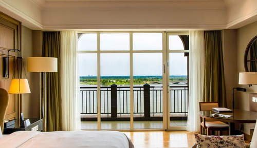 Chambre Deluxe, 2 lits une place, balcon