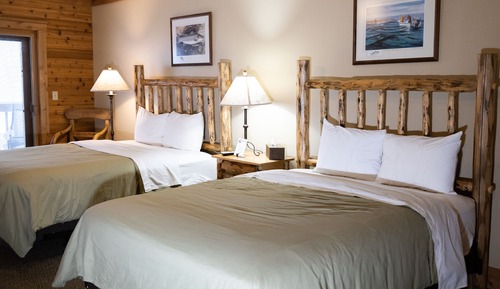 Chambre Standard, 2 grands lits, vue fleuve