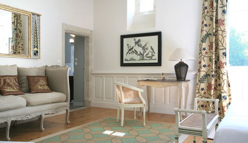 Chambre Double Supérieure, salle de bains attenante, vue jardin (Chambre de l'Amiral)