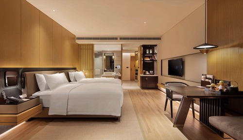 Chambre Premium, 2 lits une place, vue lac