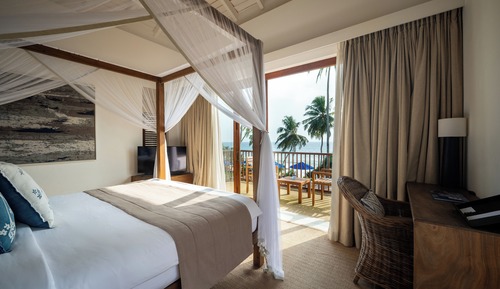 Chambre Double Deluxe, 1 très grand lit, salle de bains privée, vue océan