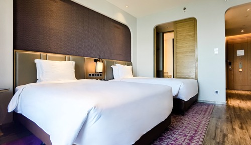 Chambre Premium, 2 lits une place, vue mer