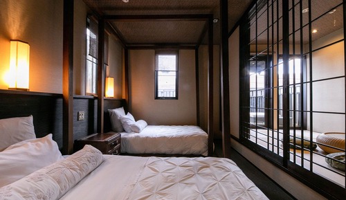 Villa Design, non-fumeurs, dans les dépendances (Japanese/Western Style Twin Room)