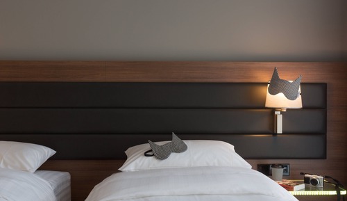 Chambre, 2 lits une place, non-fumeurs, vue port