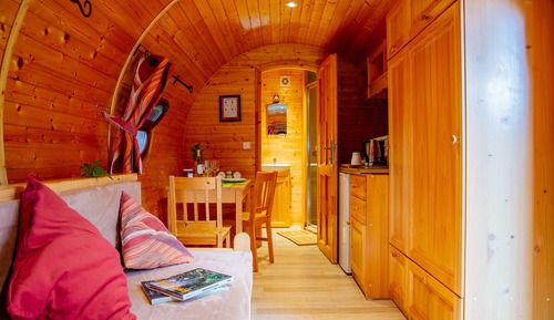 Mobile Home, 1 lit double et 1 canapé-lit, non-fumeurs (Roulotte avec Spa)