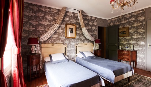 Chambre Confort avec lits jumeaux, vue jardin