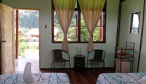 Chambre Tradition avec lits jumeaux (Bamboo House)