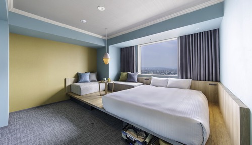 Chambre Double, 1 grand lit, non-fumeurs, vue ville