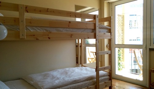 Chambre, salle de bains commune, vue océan (Bunk Bed)