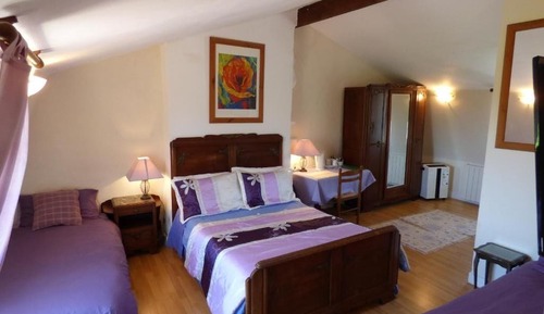 Chambre Quadruple Standard, 1 chambre, non-fumeurs, vue jardin