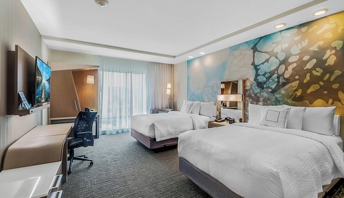 Chambre, 2 grands lits