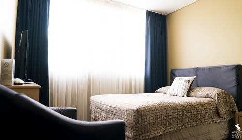 Chambre Double, 1 lit double, accessible aux personnes à mobilité réduite