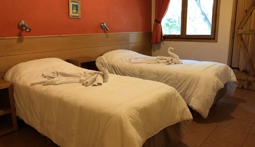Cabane Familiale, 2 chambres, baignoire à jets (Orange)