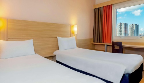 Chambre avec lits jumeaux, 2 lits une place