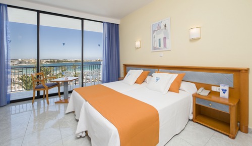 Chambre Double ou avec lits jumeaux, balcon, vue mer