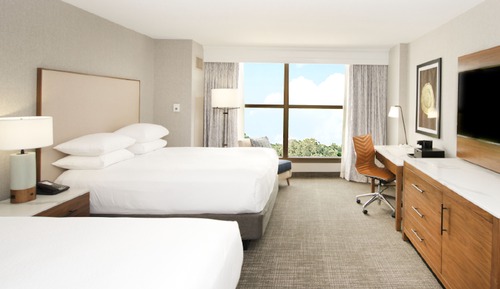 Chambre Deluxe, 2 grands lits, vue piscine