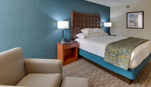 Chambre Deluxe, 1 très grand lit, réfrigérateur et four à micro-ondes
