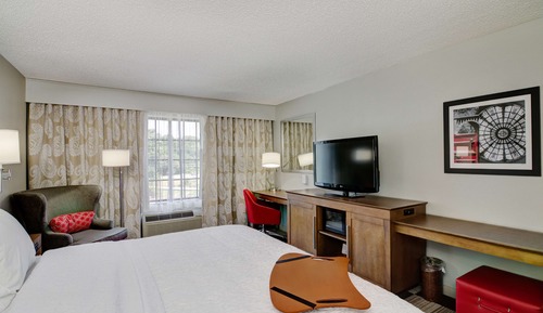 Chambre, 1 très grand lit, réfrigérateur et four à micro-ondes