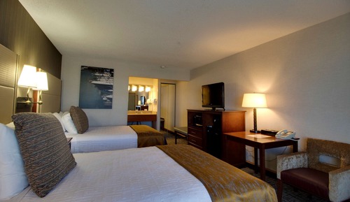 Chambre Standard, plusieurs lits, patio, vue lac