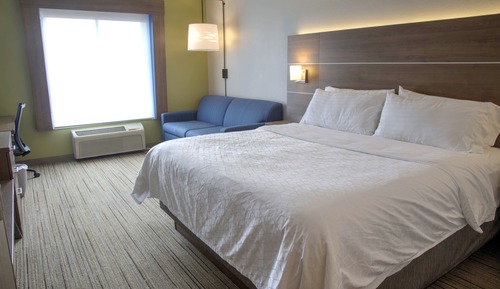 Chambre, 1 très grand lit, accessible aux personnes à mobilité réduite (Hearing, Mobility Tub)