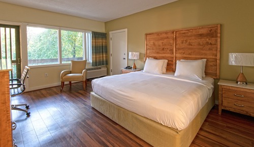 Chambre, 1 très grand lit, accessible aux personnes à mobilité réduite (Lodge)