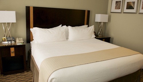 Chambre Standard, 1 très grand lit, douche accessible en fauteuil roulant (Communications, Mobility)