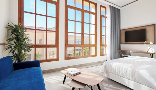 Chambre Deluxe, 1 très grand lit, non-fumeurs, vue jardin