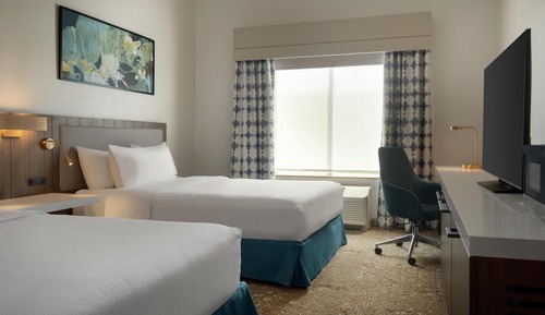 Chambre, 2 grands lits, accessible aux personnes à mobilité réduite (Hearing)