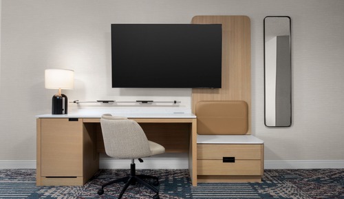 Chambre Deluxe, 1 très grand lit, en angle