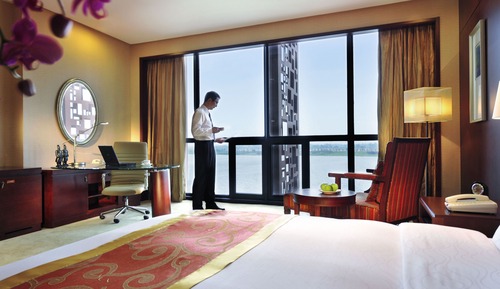 Chambre Majestueuse avec lits jumeaux, vue jardin