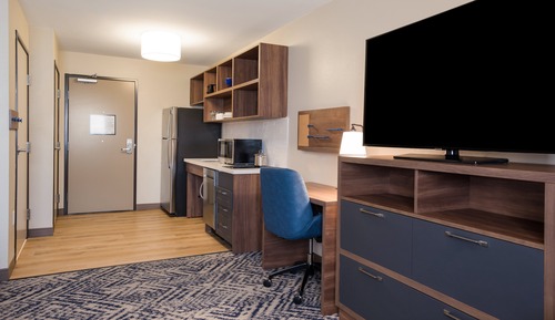 Suite Studio, 2 lits doubles, accessible aux personnes à mobilité réduite (Mobility Tub)